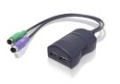 Adder PS2 auf USB Adapter (2x PS2 Stecker auf 2x USB-Buchse)